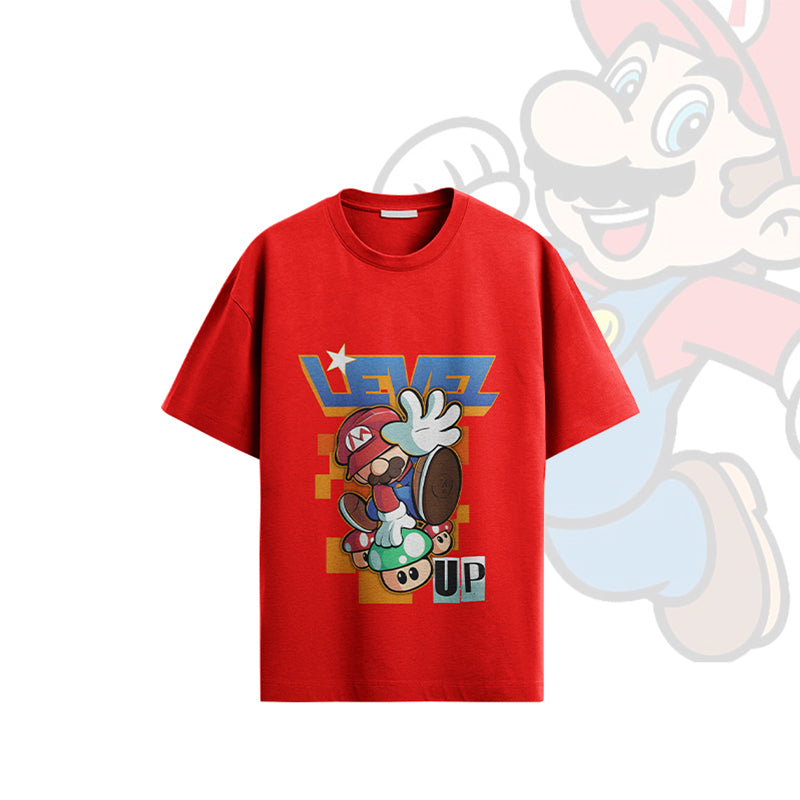 Mario Level Up T-Shirt - Red