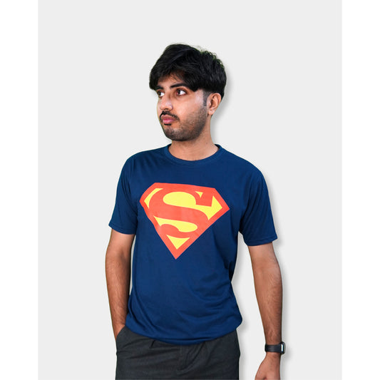 Superman Logo Tshirt - Blue