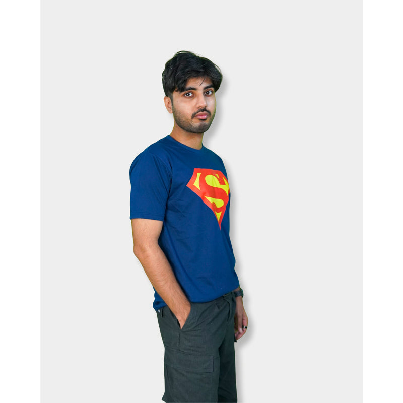 Superman Logo Tshirt - Blue